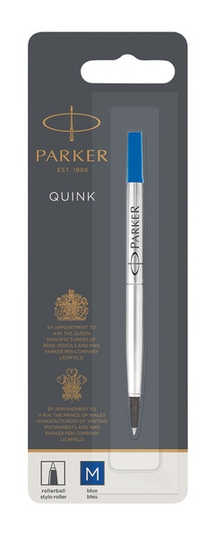 Parker Rollerball Refill Blue Medium Tip