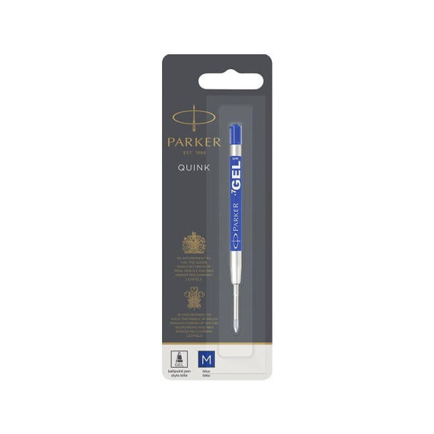 Parker Ballpoint Gel Refill Blue Medium 0.7mm Tip