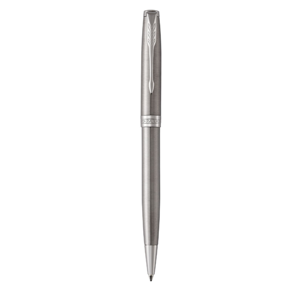 Parker Sonnet Ballpoint Pen Stainless Steel and Palladium Trim Medium Tip