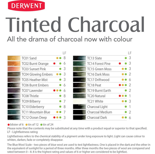 Derwent #2301669 Tinted Charcoal Pencil Heather Mist Tc05 - Box 6 - derwent inktense pencils, derwent drawing pencil, derwent graphitint pencil, derwent watercolour pencil | It's A Mega Thing Derwent #2301669 Tinted Charcoal Pencil Heather Mist Tc05 - Box 6 - derwent inktense pencils, derwent drawing pencil, derwent graphitint pencil, derwent watercolour pencil | It's A Mega Thing