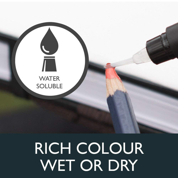 Derwent #32854 Watercolour Pencil Burnt Umber 54 - Box 6 - derwent procolour, derwent coloursoft, derwent inktense pencils, derwent drawing pencil, derwent graphitint pencil | It's A Mega Thing