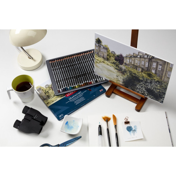 Derwent #700784 Graphitint Pencil Slate Green 08 - Box 6 - derwent artist pencils, derwent procolour, derwent coloursoft, derwent inktense pencils, derwent drawing pencil | It's A Mega Thing
