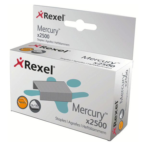 Rexel Heavy Duty Staples #2100928 Mercury - Box of 2500 | Mega Office Supplies