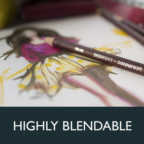 Derwent #701023 Coloursoft Pencil White Grey C710 - Box 6 - derwent colour pencils, derwent artist pencils | It's A Mega Thing