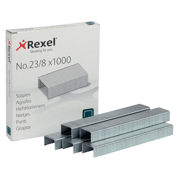 Rexel No. 23/8 Staples Box of 1000