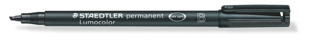 Staedtler 314-9 Lumocolor Permanent Pen Broad Black Box of 10