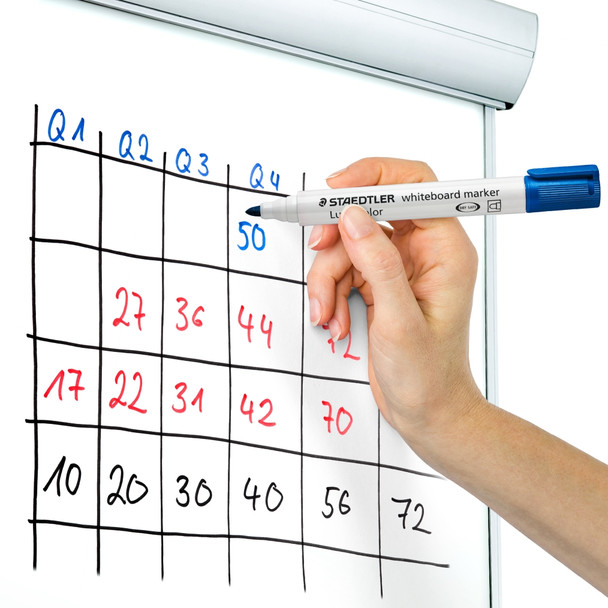Staedtler 351-7 Non-Permanent Brown Bullet Tip Lumocolor Whiteboard Marker Box of 10