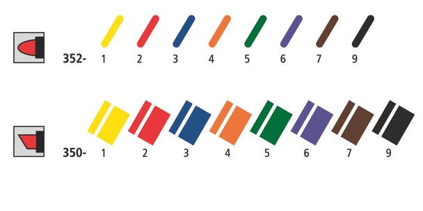 Staedtler 350-WP8 Permanent Chisel Tip Lumocolor Markers Wallet of 8 Assorted Colours