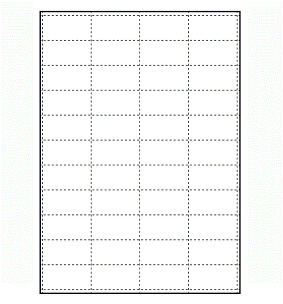 Bala Stock Forms Australia A4-44 Btag A4 Plain Perforated Card 210 X 296Mm (44 Tags) 150Gsm White - Ream Of 250 Sheets | Its A Mega Thing