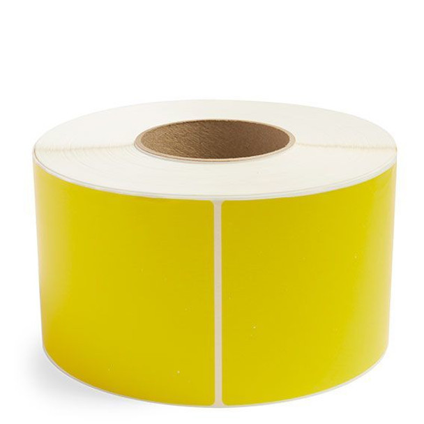 Bala Direct Thermal Labels Permanent Adhesive Non-Perforated 100 x 100mm Yellow Roll of 1500