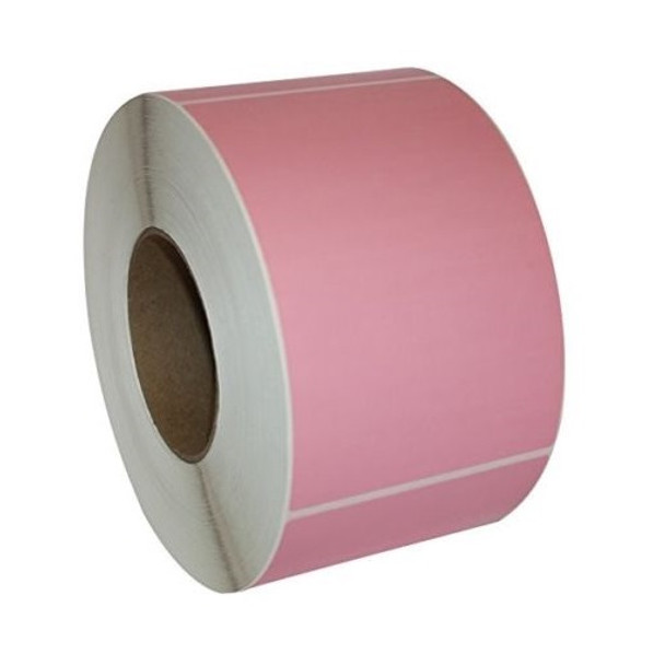 Bala Direct Thermal Labels Permanent Adhesive Non-Perforated 100 x 150mm Pink Roll of 1000