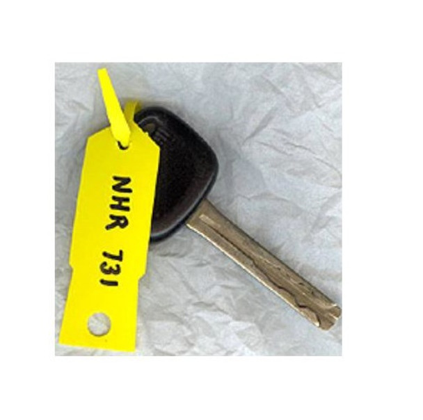 Bala Vinyl Disposable Arrow Keytags with Pen 140 x 20mm Red Box of 1000