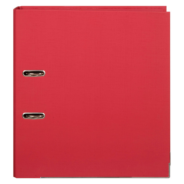 Marbig A4 Lever Arch File PE Linen Deep Red