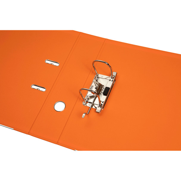 Marbig PE Linen Lever Arch File A4 Orange Pack of 10