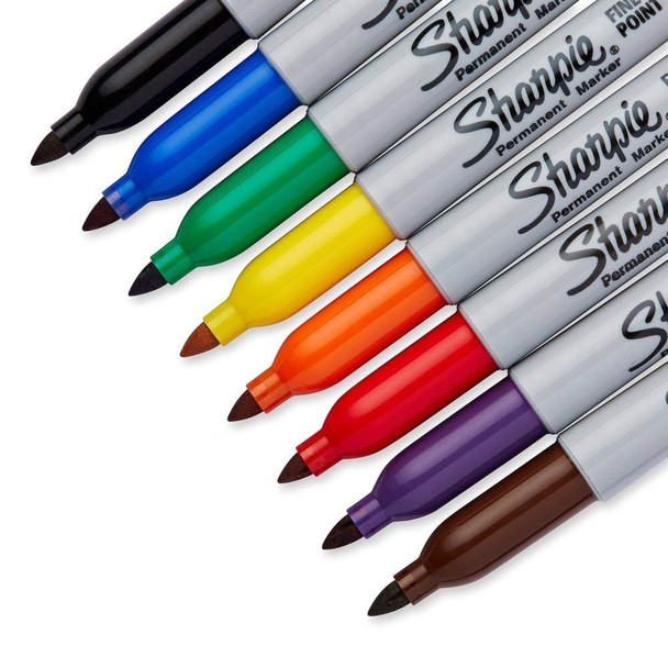 Sharpie Assorted Permanent Marker Fine Point Pack of 8 