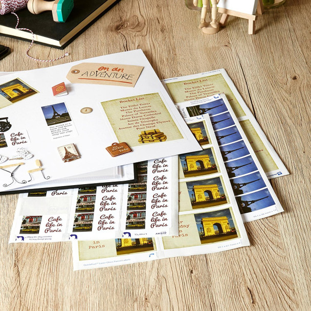 Avery #959769 Glossy White Photo Quality Labels - L7769 - 100/Pack - 99.1 x 139 mm |4UP - Avery, averylabels, avery labels, avery products, place card holders, avery stickers | It's A Mega Thing