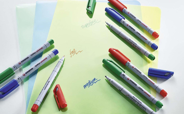 Stabilo #0077470 Ohpen Universal Soluble Overhead Projector Pen Medium 1Mm Black - Box Of 10 - stabilo, stabilo Australia, stabilo highlighter, stabilo pen, stabilo ballpoint, stabilo pencil | It's A Mega Thing