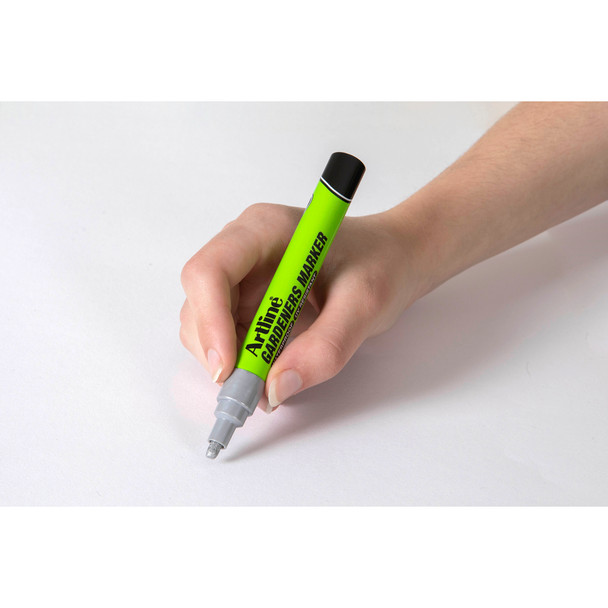 Artline Silver 195762S Gardeners Permanent Marker Box of 12 | Mega Office Supplies