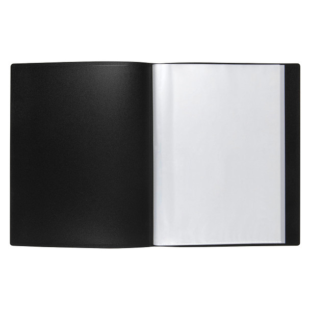 Marbig Non-Refillable Display Book 20 Pocket Insert Black Cover #2003712 | Mega Office Supplies