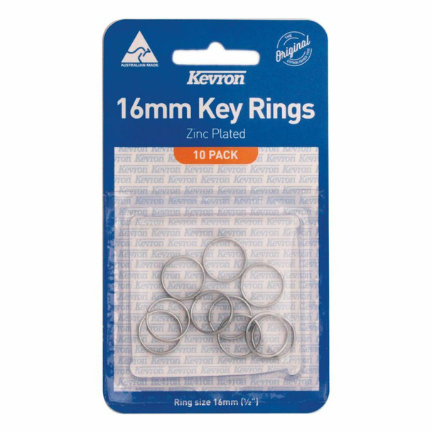 Kevron ID1040 Key Rings 16 x 1mm Pack of 10
