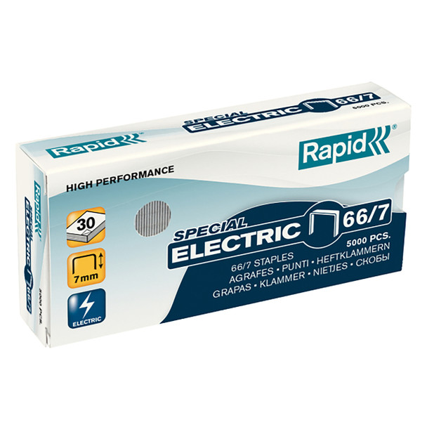 Rapid Strong 66/7mm Electric Staples Box 5000