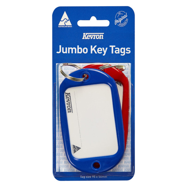Kevron ID10 Jumbo Key Tags Assorted Pack of 2