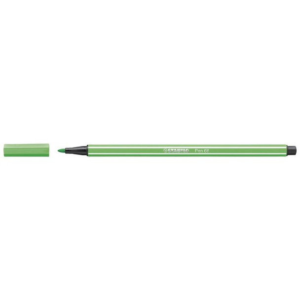 Stabilo #49698 Pen 68 Premium Colouring Fibre Tip Pen 1.0Mm Light Emerald - Box Of 10 - stabilo, stabilo Australia, stabilo highlighter, stabilo pen, stabilo ballpoint, stabilo pencil | It's A Mega Thing