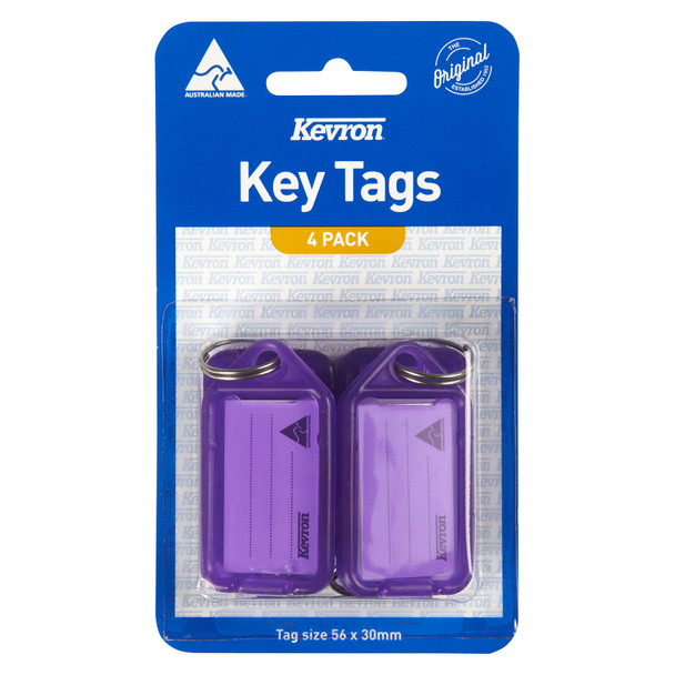 Kevron ID5 Key Tags Lilac Pack of 4