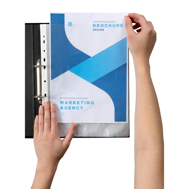 Marbig Sheet Protectors A4 Lightweight Clear Pack of 10