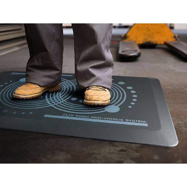 Floortex AFS-TEX 2000 Grey Anti-Fatigue Mat 40 x 60cm