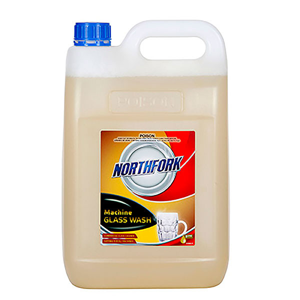 Northfork Machine Glass Washing Liquid 5 Litre Carton of 3