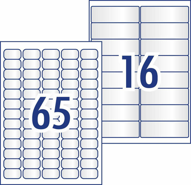 Avery #982513 Clear Address & Return Address Kit, L7278 L7279, 128+130/Pack, 99.1 x 34mm and 38.1 x 21.2mm |16+65 UP - avery australia, avery l7163, avery label templates l7163, fabric name labels | It's A Mega Thing