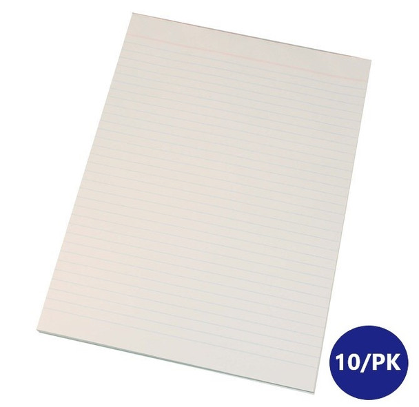 Quill Super Bond Pad Ruled Both Sides 70gsm A4 70 Leaf White Box of 10