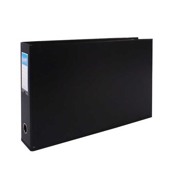 Bantex A3 Landscape Lever Arch File 70mm Black Box of 4