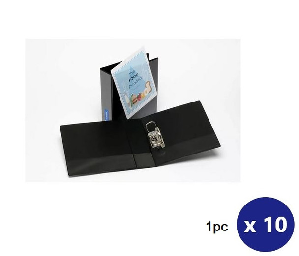 Bantex A4 Lever Arch Insert Binder Black Box of 10