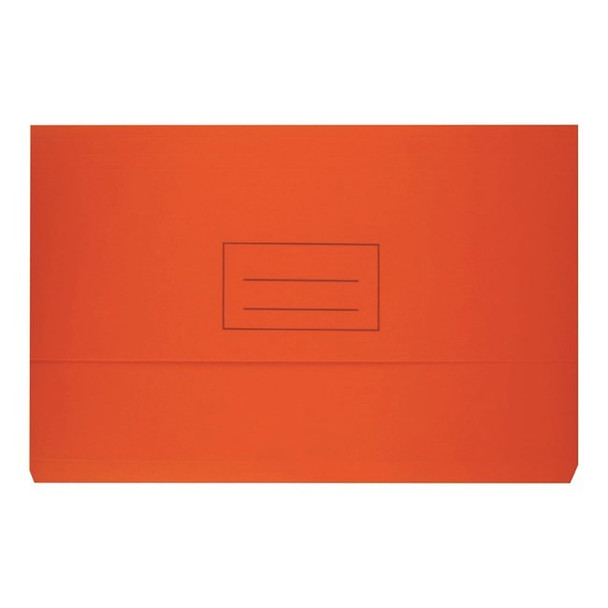 Bantex FC Document Wallet Board 230gsm Orange Box of 50
