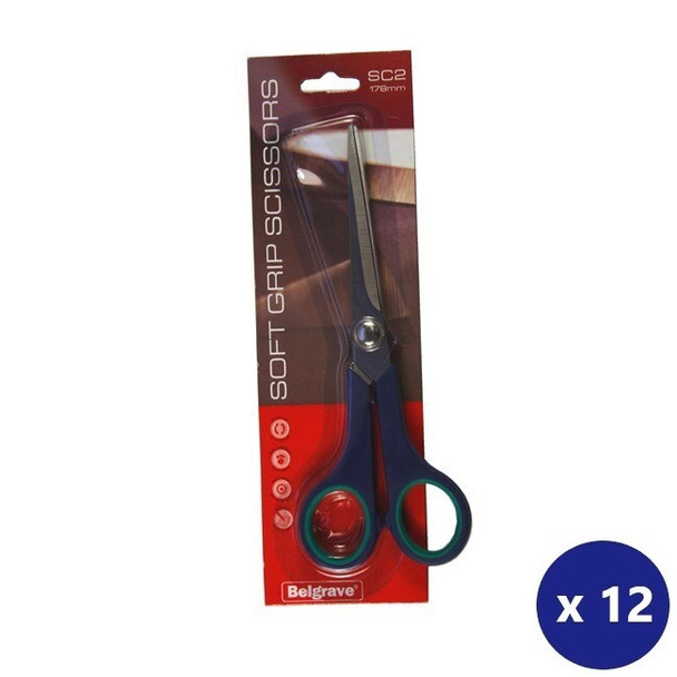 Belgrave 100851987 Scissors Sc2 Stainless Steel 178Mm Blue/Green Box 12 | Its A Mega Thing