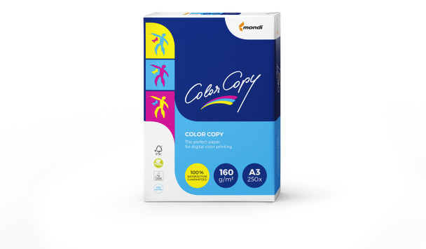 Mondi 108841 Color Copy Paper 160gsm A3 (420x297mm) Ream of 250 Sheets | Mega Office Supplies