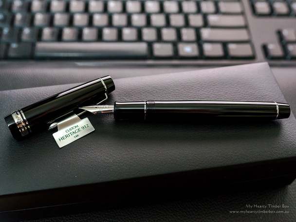 Pilot Black Barrel Custom Heritage 912 Fountain Pen Falcon Nib