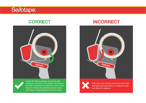 Sellotape Carton Sealer and Packaging Tape 2 Rolls Clear 48mm x 50m