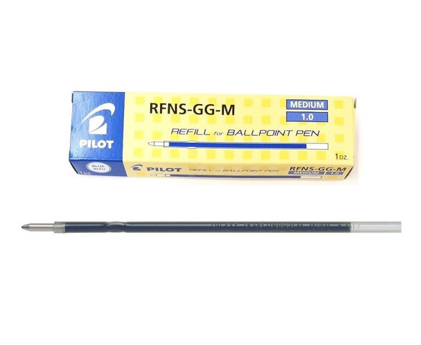 Pilot Refill for Retractable Ballpoint Medium Blue Box of 12