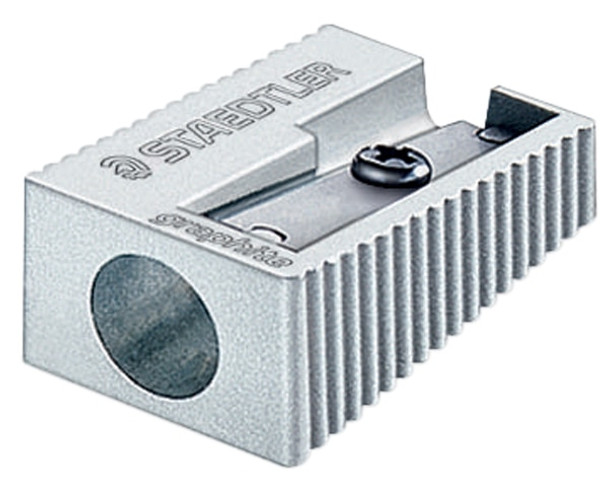 Staedtler 510 10 BK1 Single Hole Metal Sharpener for Standard Sized Graphite Pencils Blistercard 10