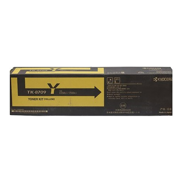 Kyocera TK8709Y Toner Cartridge Yellow 30000 Pages