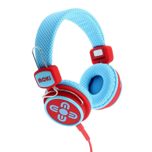 Moki ACC-HPKSBR Kids Safe Headphone Blue & Red