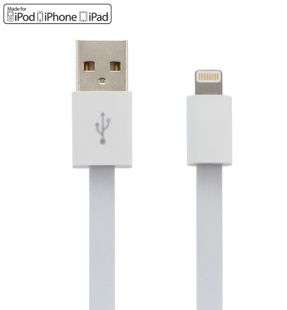Moki Lightning to USB SynCharge Cable 90cm White