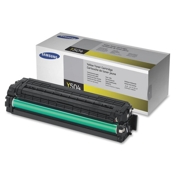 Samsung CLT-Y504S Laser Toner Cartridge Yellow 1800 Pages