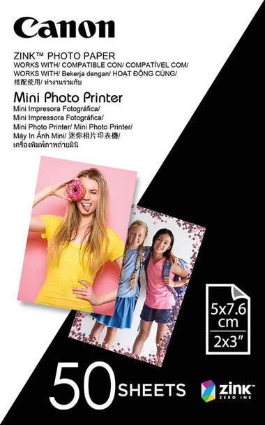 Canon #Mppp50 Mini Photo Printer Paper 5 X 7.6Cm - 50 Sheet | Its A Mega Thing