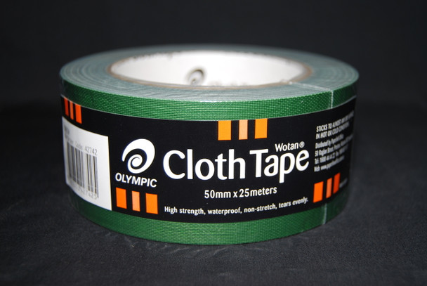 Olympic Wotan Cloth Tape 50mm x 25m Binding Green