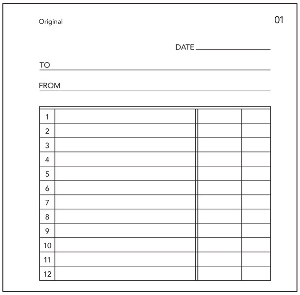 Olympic 5 Docket Book Carbon Duplicate 50 Leaf 120 x 125mm