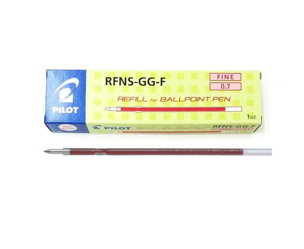 Pilot Refill for Retractable Ballpoint Fine Red Box of 12